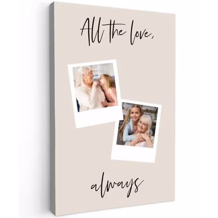 Gepersonaliseerd buiten canvas - All The Love, Always — 1