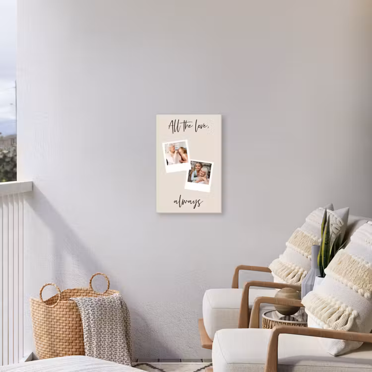 Gepersonaliseerd buiten canvas - All The Love, Always — 4