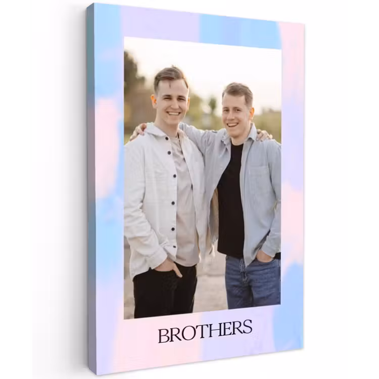 Gepersonaliseerd buiten canvas - Brothers — 1