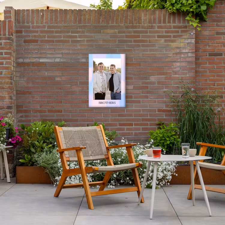 Gepersonaliseerd buiten canvas - Brothers — 2