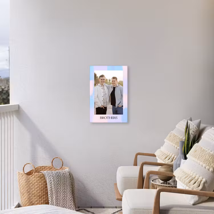 Gepersonaliseerd buiten canvas - Brothers — 4