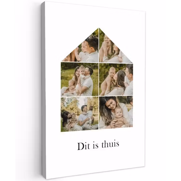 Gepersonaliseerd buiten canvas - Dit Is Thuis - Collage — 1