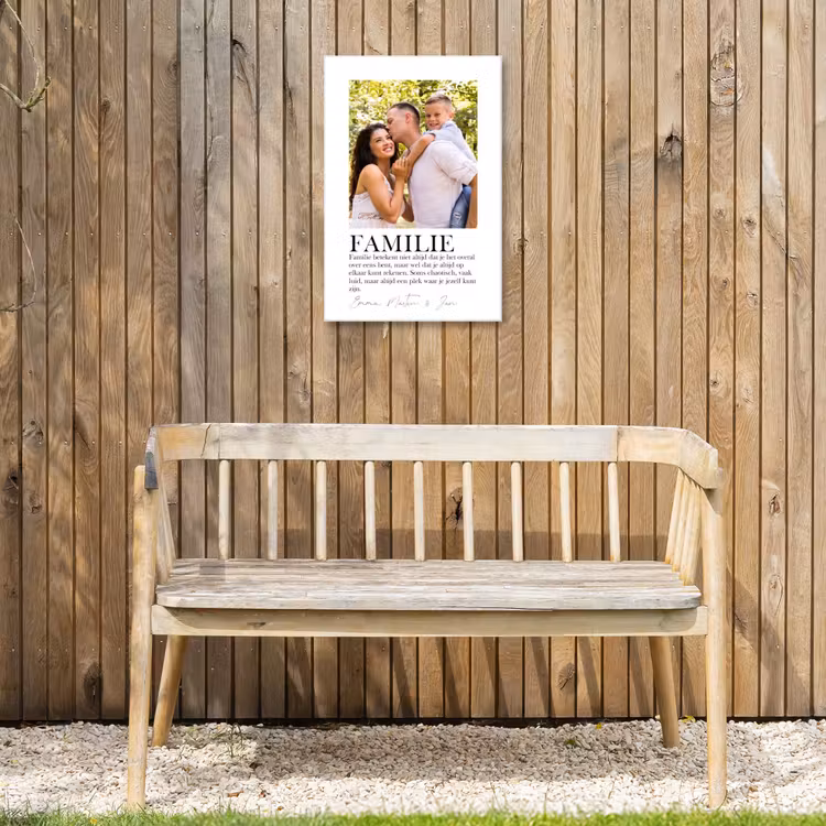 Gepersonaliseerd buiten canvas - Familie Betekenis - Collage — 3