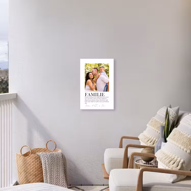 Gepersonaliseerd buiten canvas - Familie Betekenis - Collage — 4