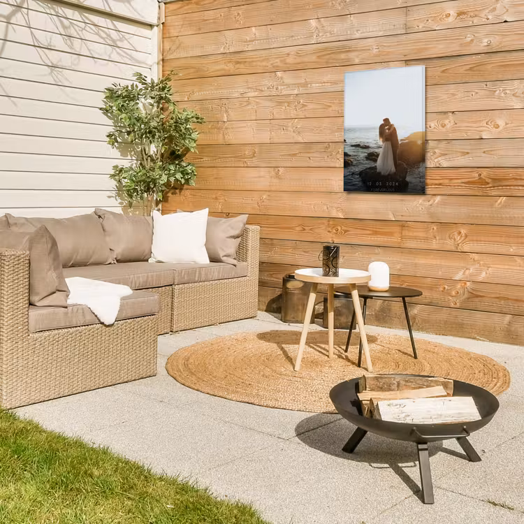 Gepersonaliseerd buiten canvas - Forever Love - Datum - Jubileum — 5