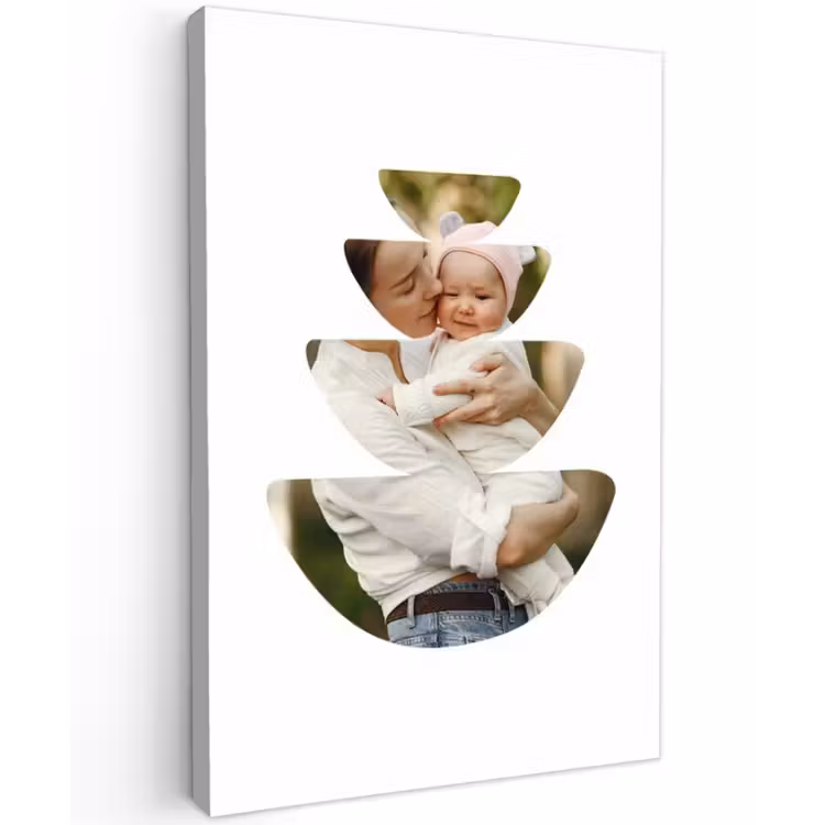 Gepersonaliseerd buiten canvas - Foto in abstracte ronde vormen — 1