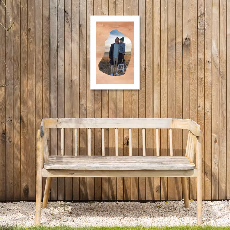 Gepersonaliseerd buiten canvas - Hout - Organische Vorm — 3