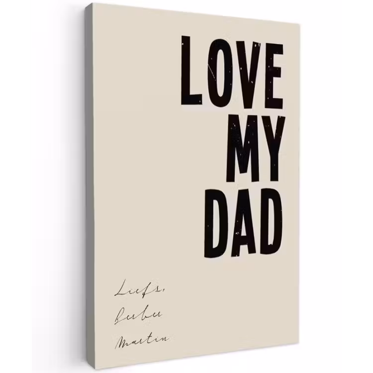 Gepersonaliseerd buiten canvas - Love My Dad — 1