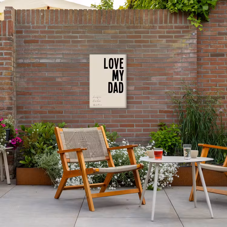 Gepersonaliseerd buiten canvas - Love My Dad — 2