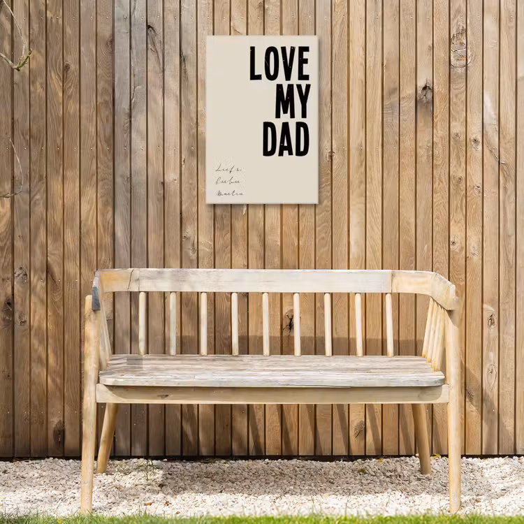 Gepersonaliseerd buiten canvas - Love My Dad — 3