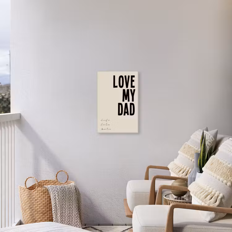 Gepersonaliseerd buiten canvas - Love My Dad — 4