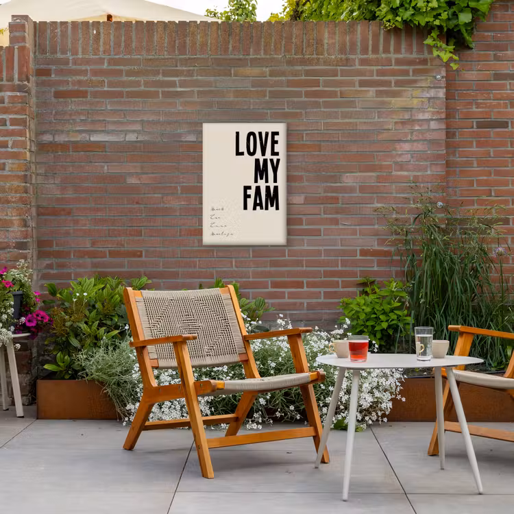 Gepersonaliseerd buiten canvas - Love My Fam — 2