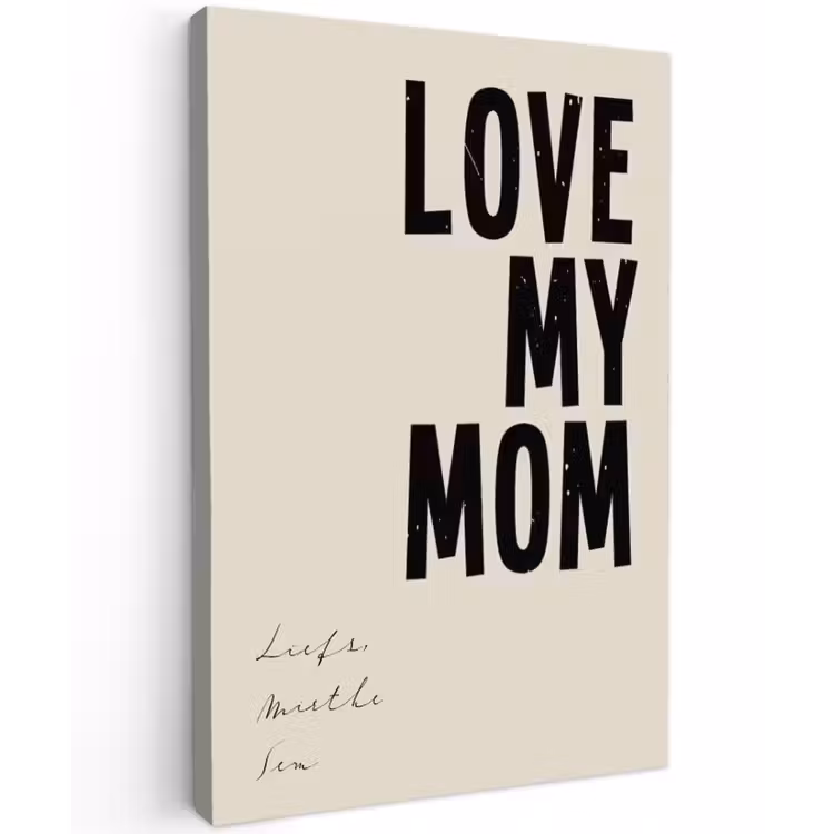 Gepersonaliseerd buiten canvas - Love My Mom — 1