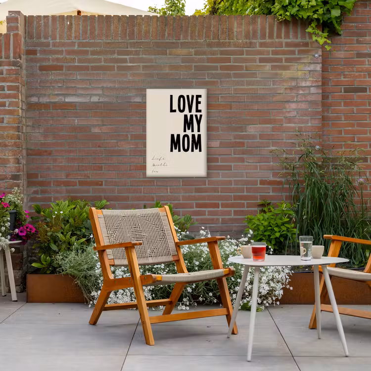 Gepersonaliseerd buiten canvas - Love My Mom — 2