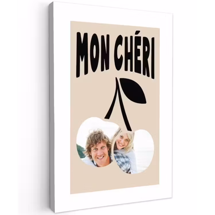 Gepersonaliseerd buiten canvas - Mon Chéri — 1
