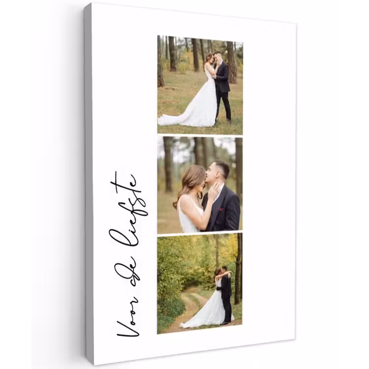 Gepersonaliseerd buiten canvas - Voor De Liefste - Collage — 1