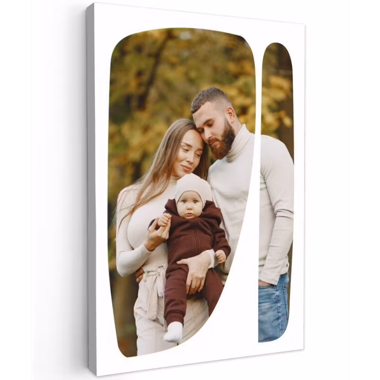 Gepersonaliseerd buiten canvas - Twee Vlakken - Organische Vormen — 1