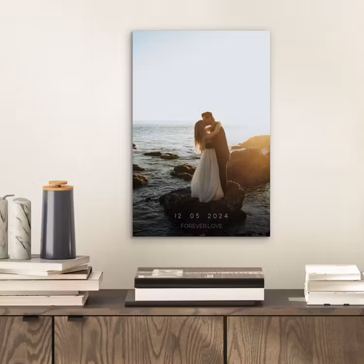Aluminium schilderij - Forever Love - Datum - Jubileum — 2