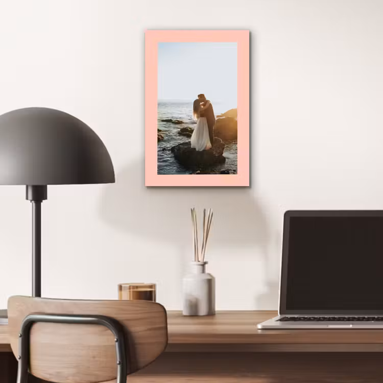 Aluminium schilderij - Foto met roze border — 6