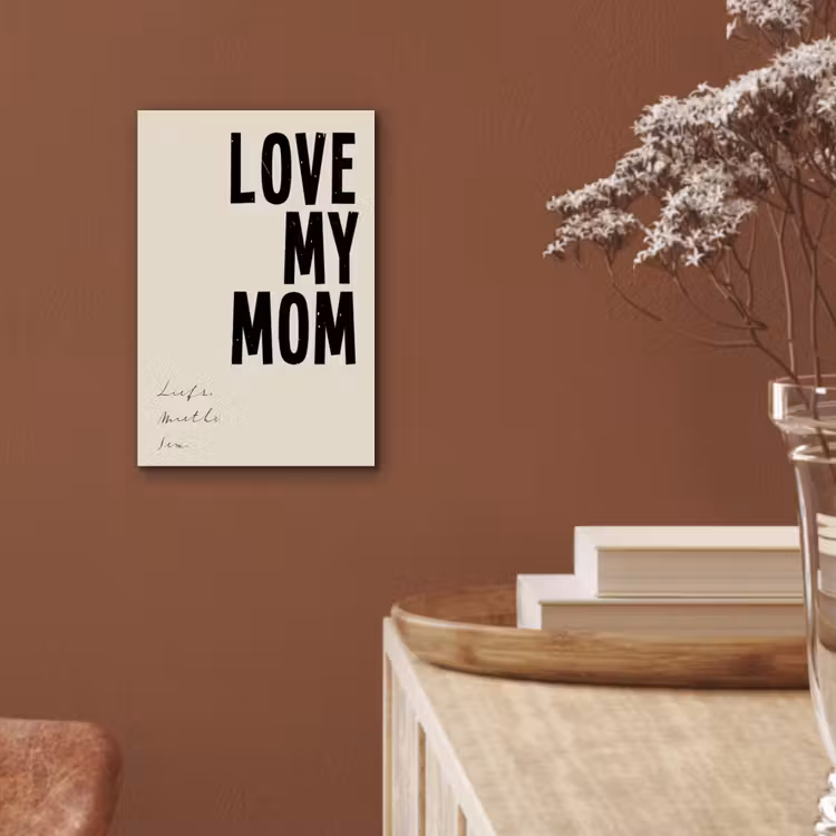 Aluminium schilderij - Love My Mom — 5