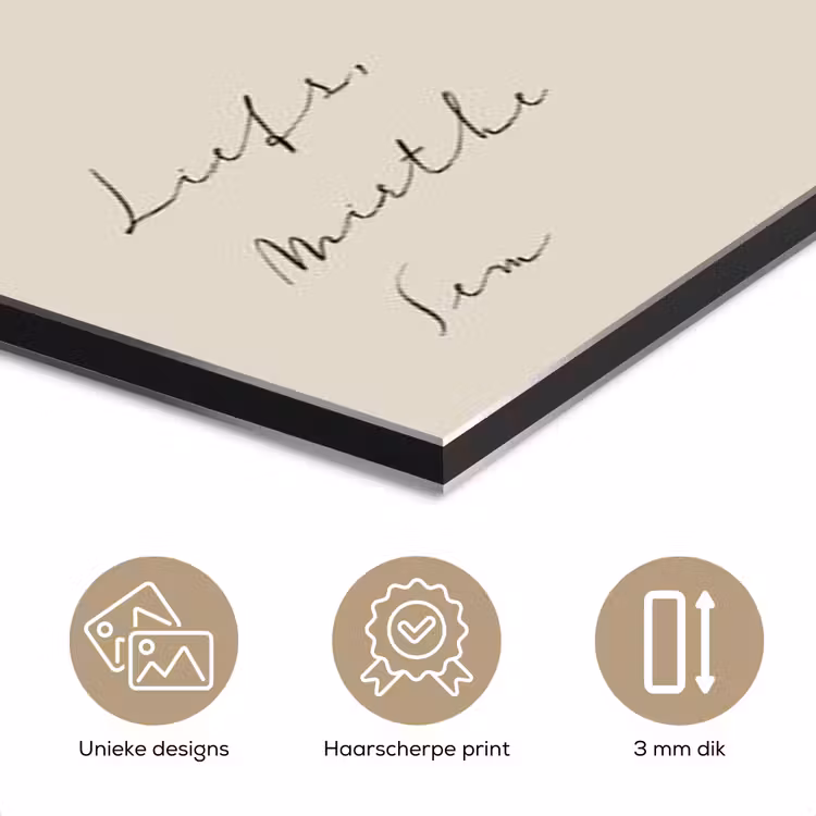 Aluminium schilderij - Love My Mom — 7