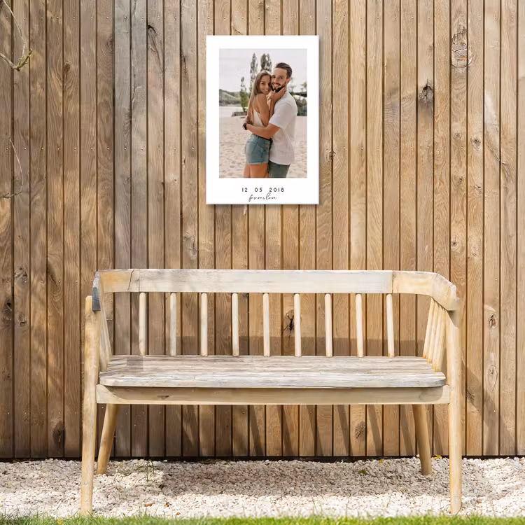 Gepersonaliseerd buiten canvas - Forever Love - Witte Border — 3