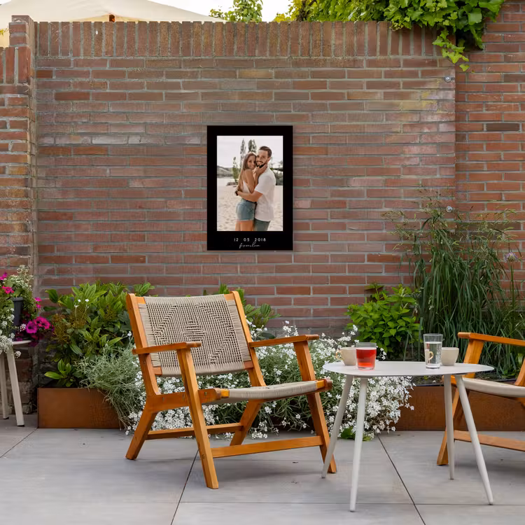 Gepersonaliseerd buiten canvas - Forever Love - Zwarte Border — 2