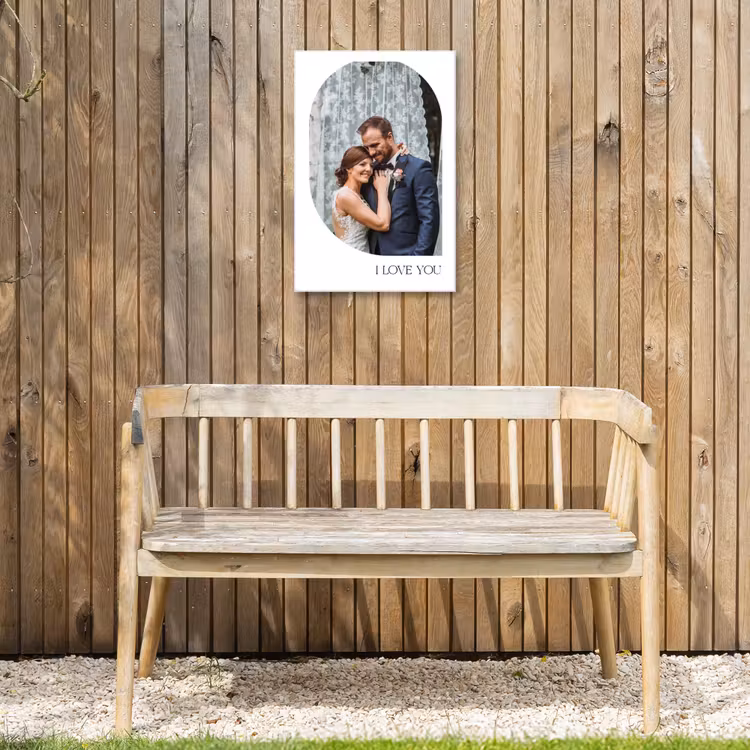 Gepersonaliseerd buiten canvas - I Love You - Beeld — 3