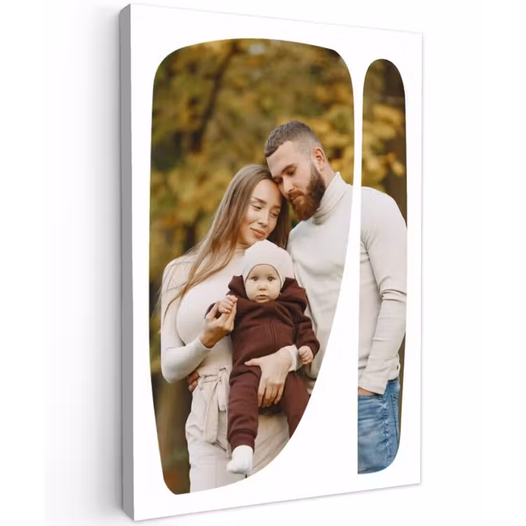 Gepersonaliseerd buiten canvas - Twee Vlakken - Organische Vormen — 1
