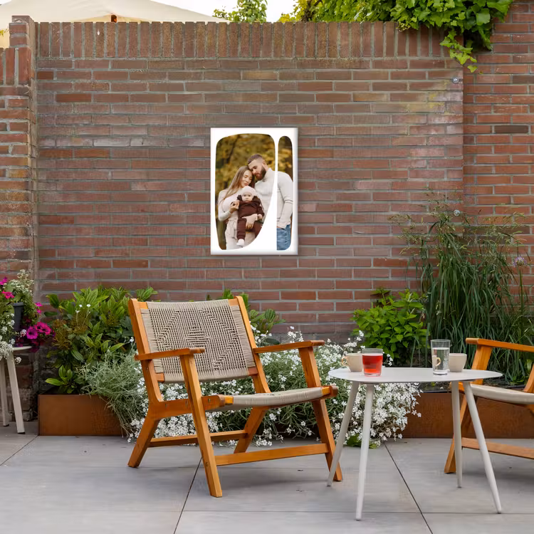 Gepersonaliseerd buiten canvas - Twee Vlakken - Organische Vormen — 2