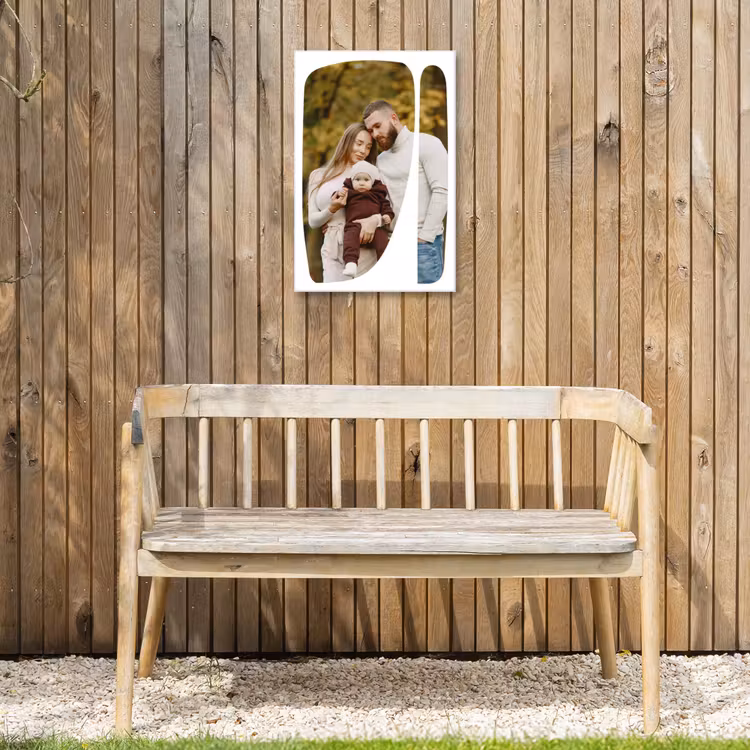 Gepersonaliseerd buiten canvas - Twee Vlakken - Organische Vormen — 3