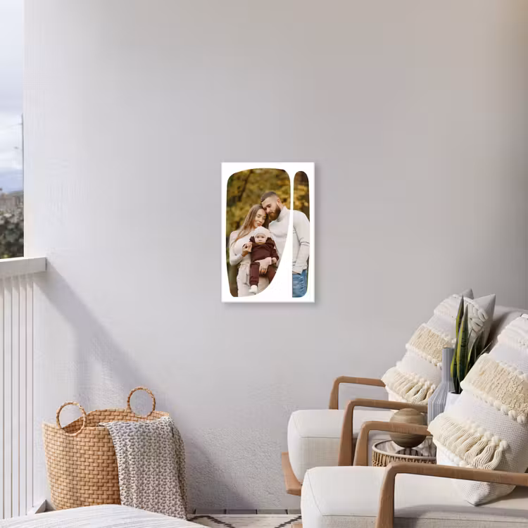 Gepersonaliseerd buiten canvas - Twee Vlakken - Organische Vormen — 4