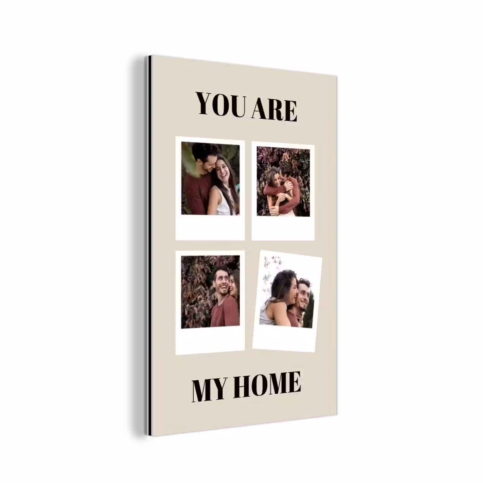 Aluminium schilderij - You Are My Home - Collage — 1