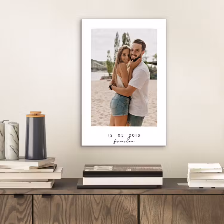 Aluminium schilderij - Forever Love - Witte Border — 2