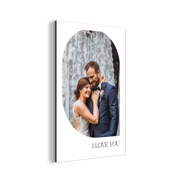Aluminium schilderij - I Love You - Beeld — 1