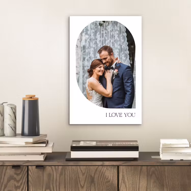 Aluminium schilderij - I Love You - Beeld — 2