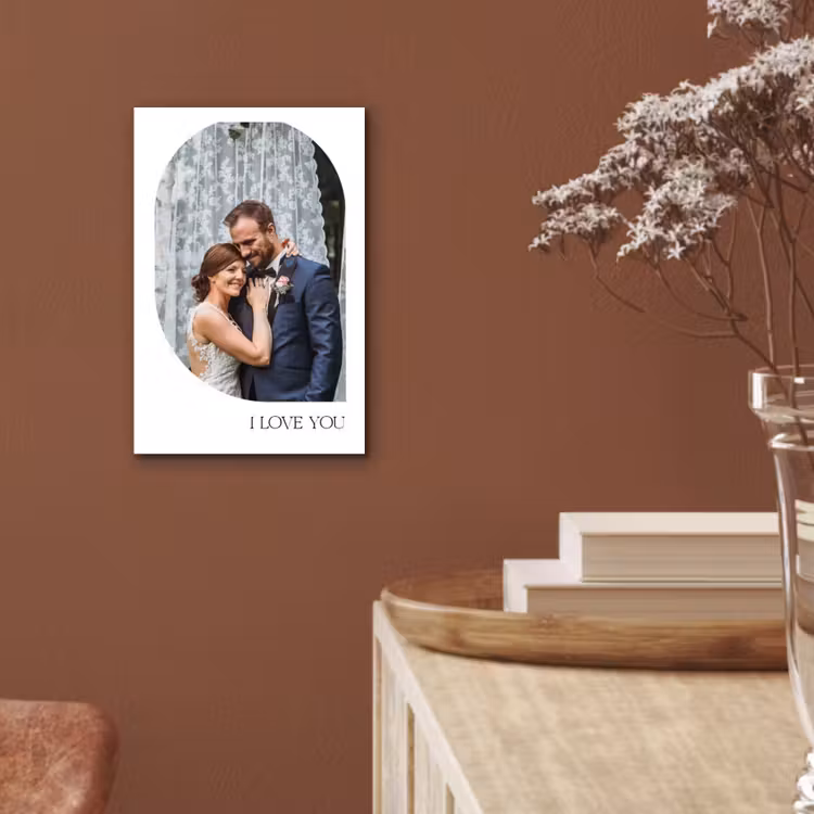 Aluminium schilderij - I Love You - Beeld — 5