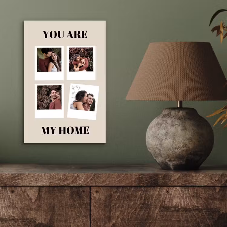 Aluminium schilderij - You Are My Home - Collage — 3