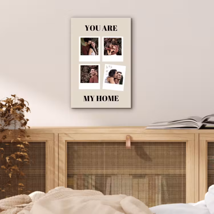 Aluminium schilderij - You Are My Home - Collage — 4