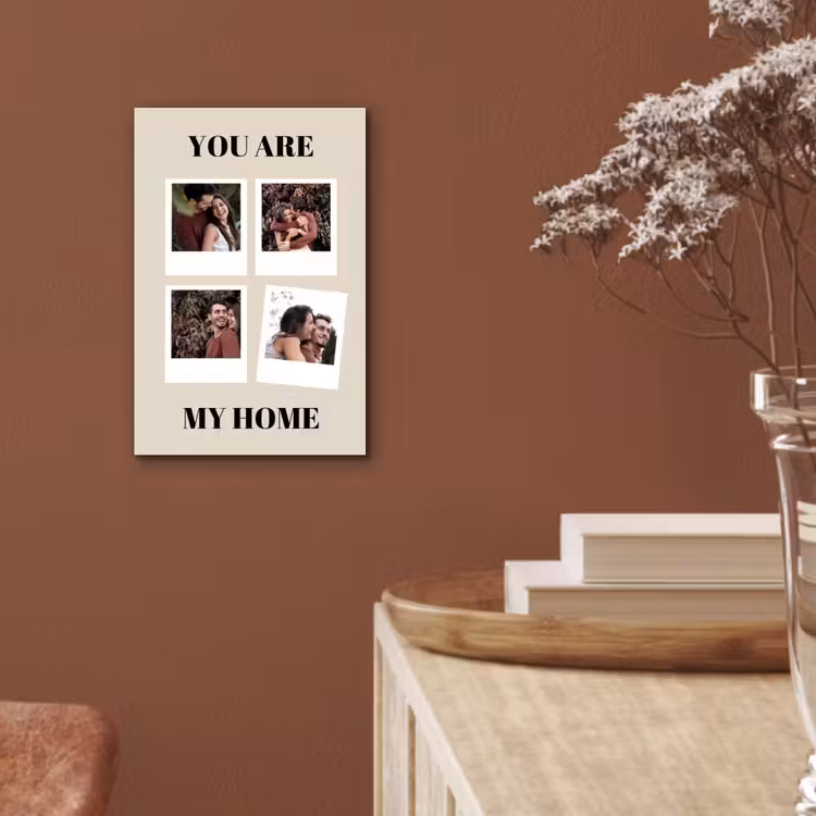 Aluminium schilderij - You Are My Home - Collage — 5