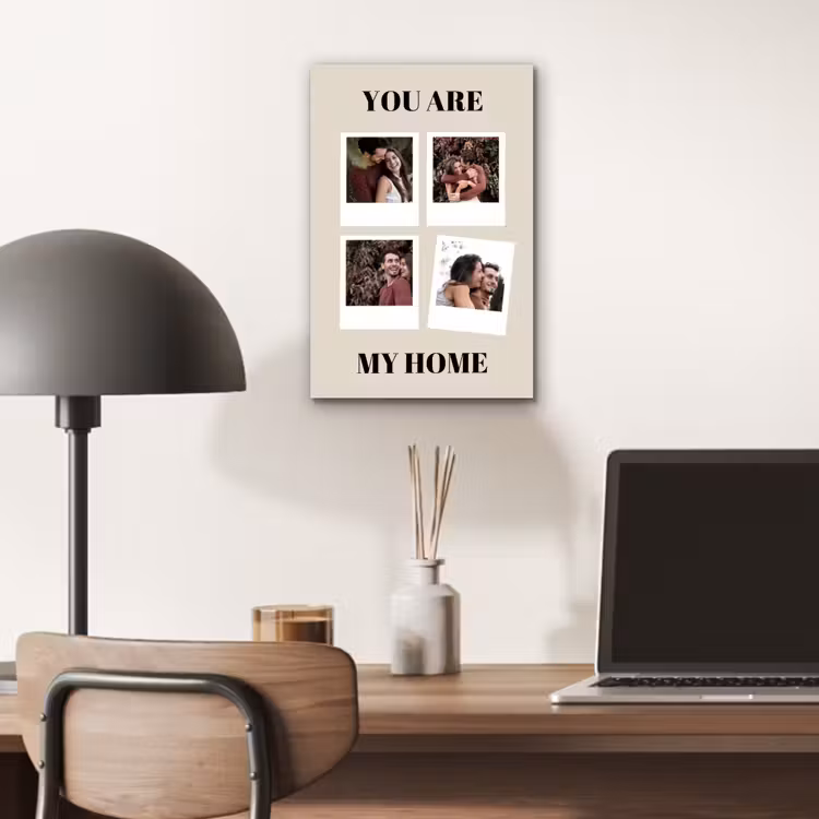 Aluminium schilderij - You Are My Home - Collage — 6