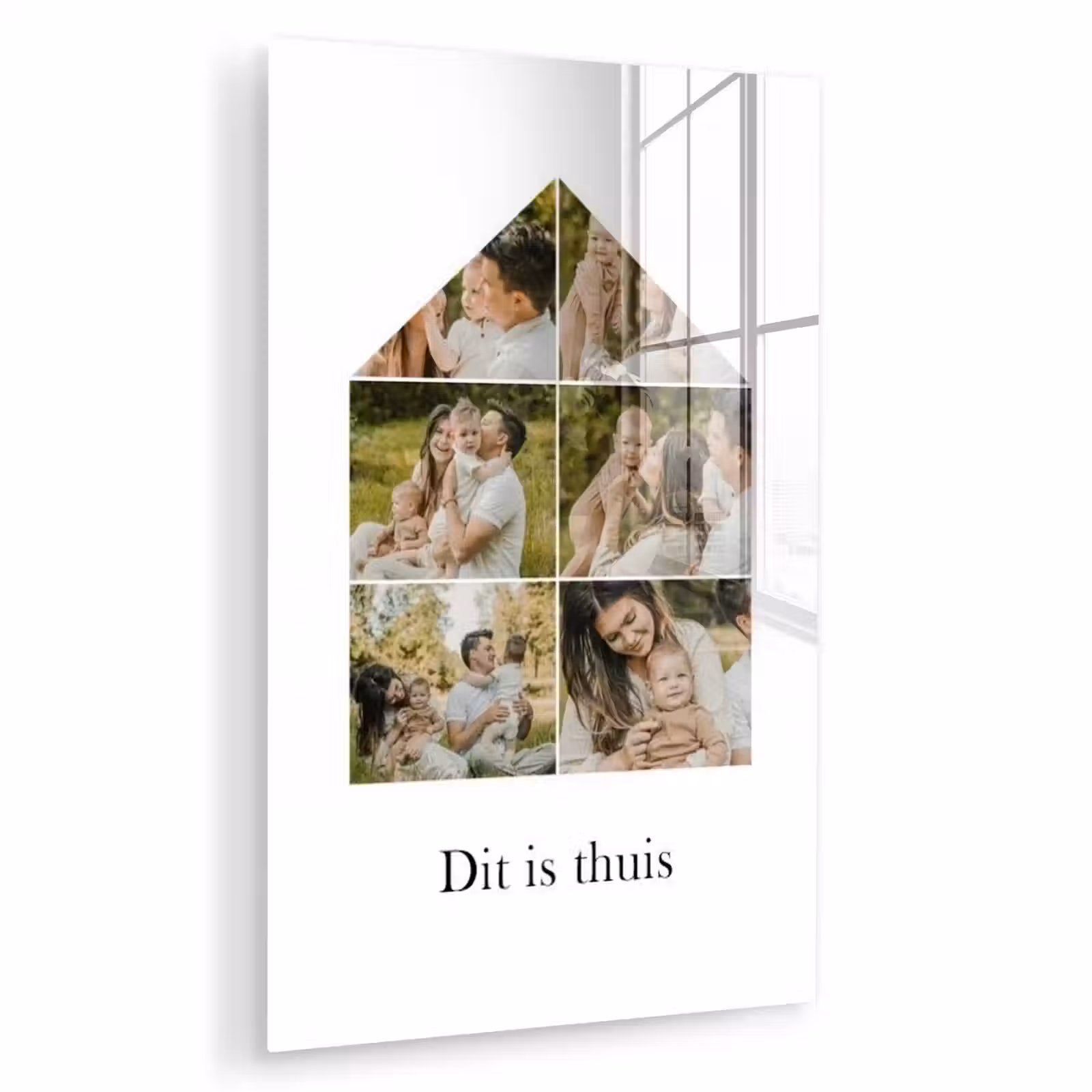 Gepersonaliseerd glas schilderij - Dit Is Thuis - Collage — 1