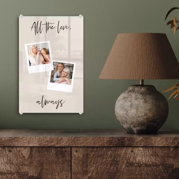 Gepersonaliseerd glas schilderij - All The Love, Always — 4
