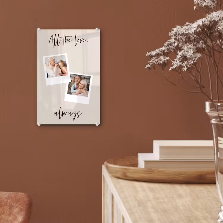 Gepersonaliseerd glas schilderij - All The Love, Always — 6