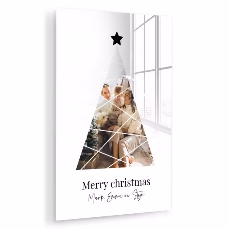 Gepersonaliseerd glas schilderij - Christmas - Collage — 1