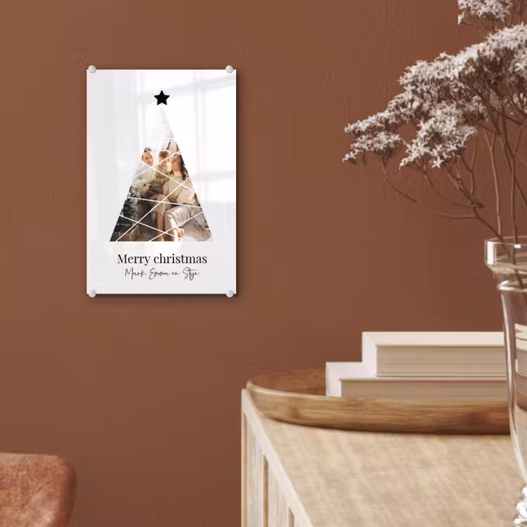 Gepersonaliseerd glas schilderij - Christmas - Collage — 6