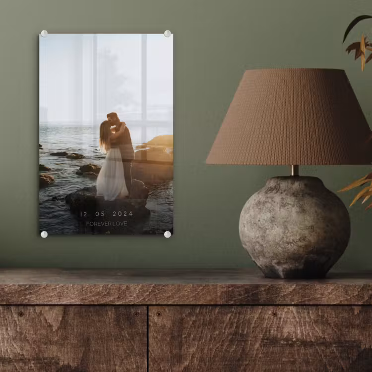 Gepersonaliseerd glas schilderij - Forever Love - Datum - Jubileum — 4
