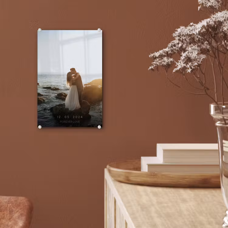 Gepersonaliseerd glas schilderij - Forever Love - Datum - Jubileum — 6