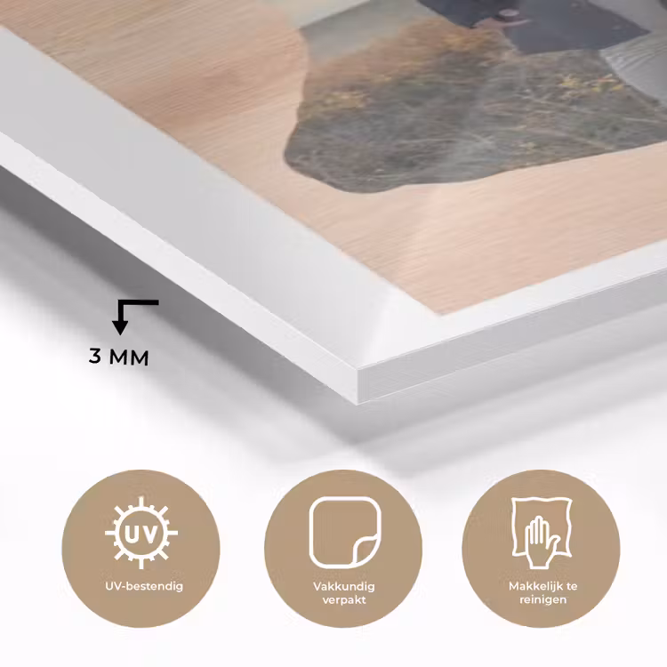 Gepersonaliseerd glas schilderij - Hout - Organische Vorm — 3