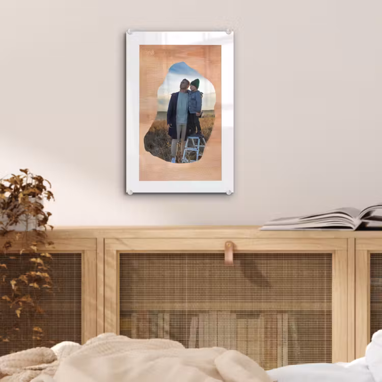 Gepersonaliseerd glas schilderij - Hout - Organische Vorm — 5